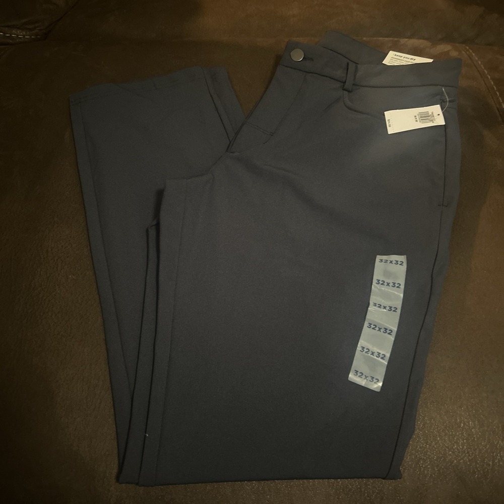 Old Navy Active Tech Hybrid Slim 4-Way Stretch Blue  Pants Mens Size 32x32